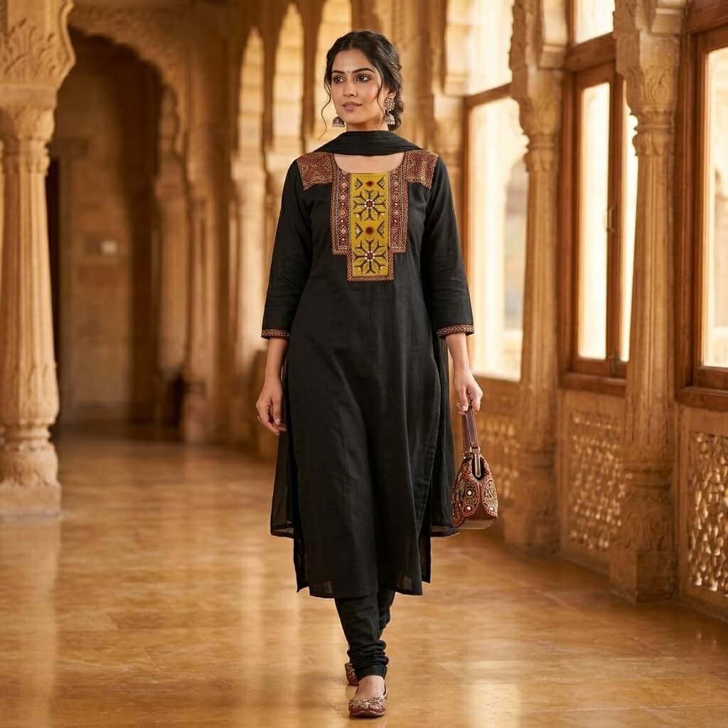 AGZZY Royal Ethnic Flare Kurta Set - View 3