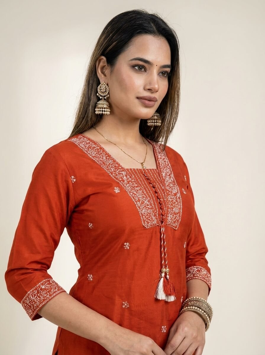 Noor-e-Red Designer Suit - View 2